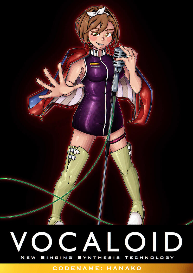 (Personal Work) Illustration of a redesign of VOCALOID MEIKO.