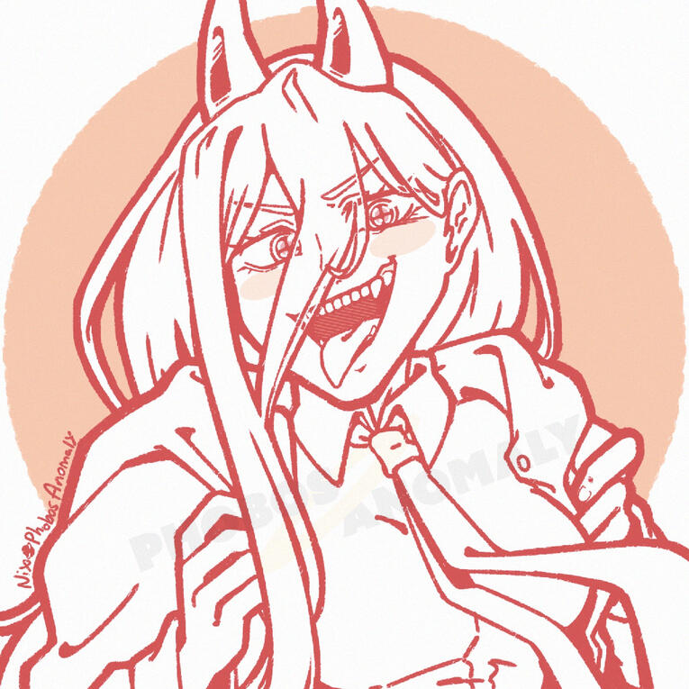 (Personal Work) Icon of Power from Chainsaw Man as a gift for a friend.