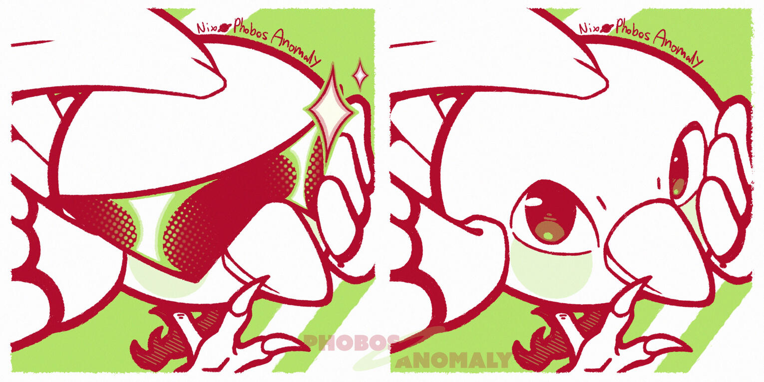 (Commission Work) 2 POP-Style illustration of Pokemon Natu, one wearing shades and one without.