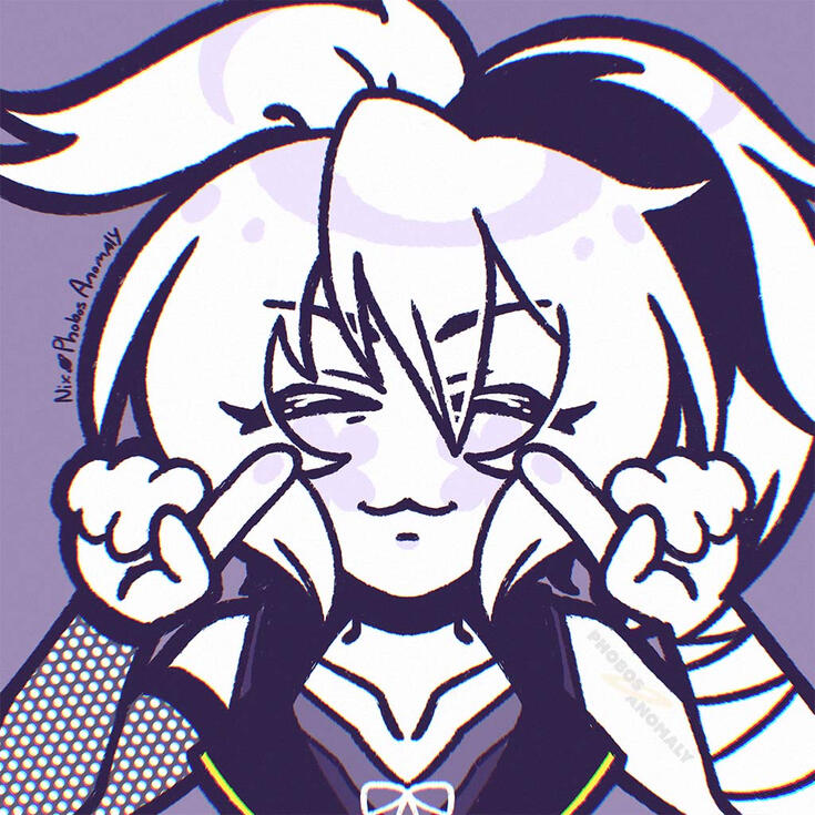 (Personal Work) Mini icon of Vocaloid flower in her v3 design.