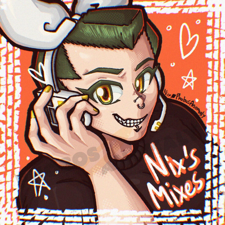 (Personal Illustration) Shaded Icon of original character Phoenix Leolin.