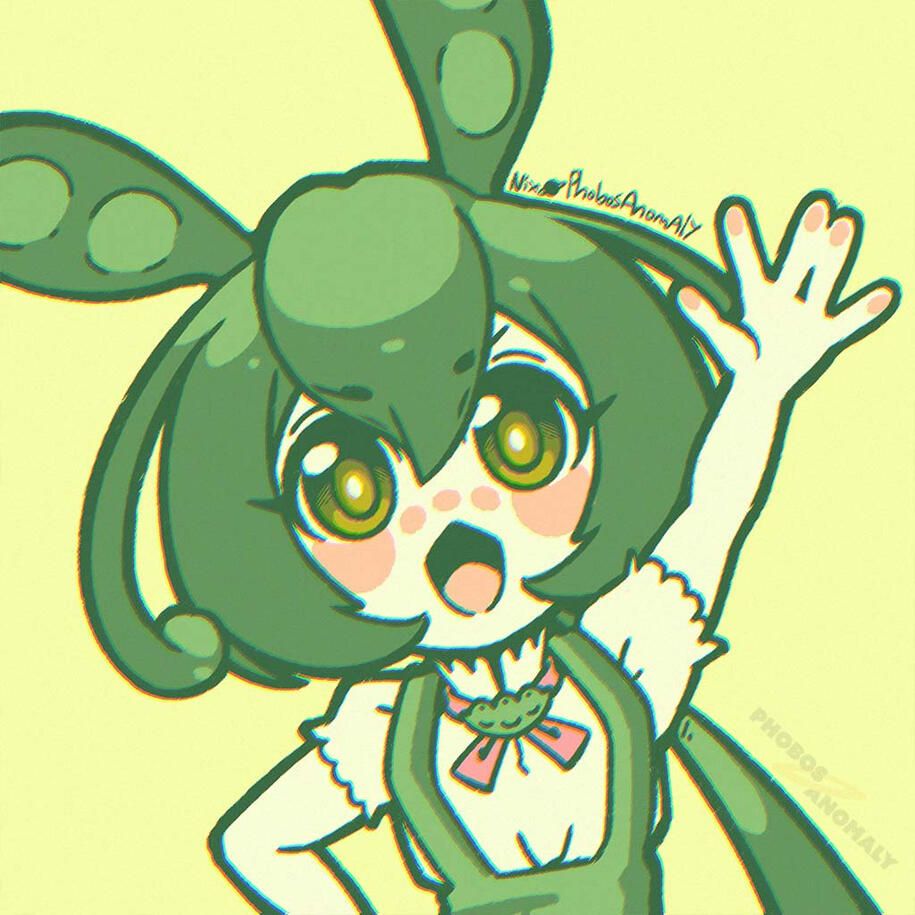 (Personal Work) Colorful Mini icon of popular Japanese TTS character Zundamon.